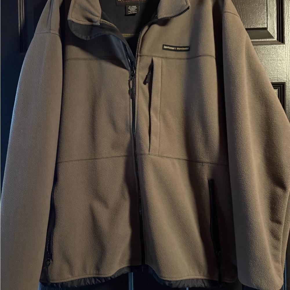 Men's Olive Green Fleece Jacket